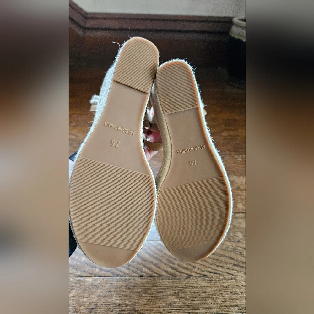 Women’s Ankle-Strap Cream Espadrille Sandals
